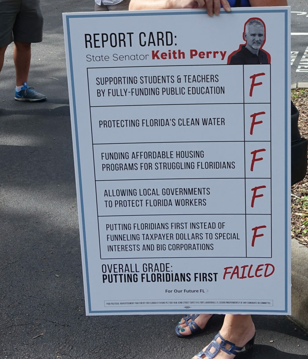 AFLCIO SIGN In: Protesters Picket Perry | Our Santa Fe River, Inc. (OSFR) | Protecting the Santa Fe River AFLCIO SIGN In: Protesters Picket Perry | Our Santa Fe River, Inc. (OSFR) | Protecting the Santa Fe River