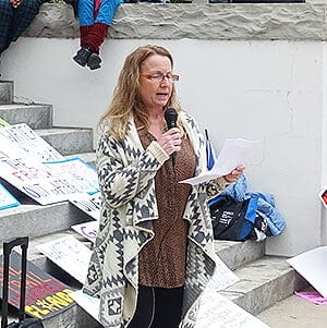 Deanna Mericle tally In: Deadline set to comment on Valdosta EPD Enforcement Order | Our Santa Fe River, Inc. (OSFR) | Protecting the Santa Fe River Deanna Mericle in Tallahassee. Photo by Jim Tatum.