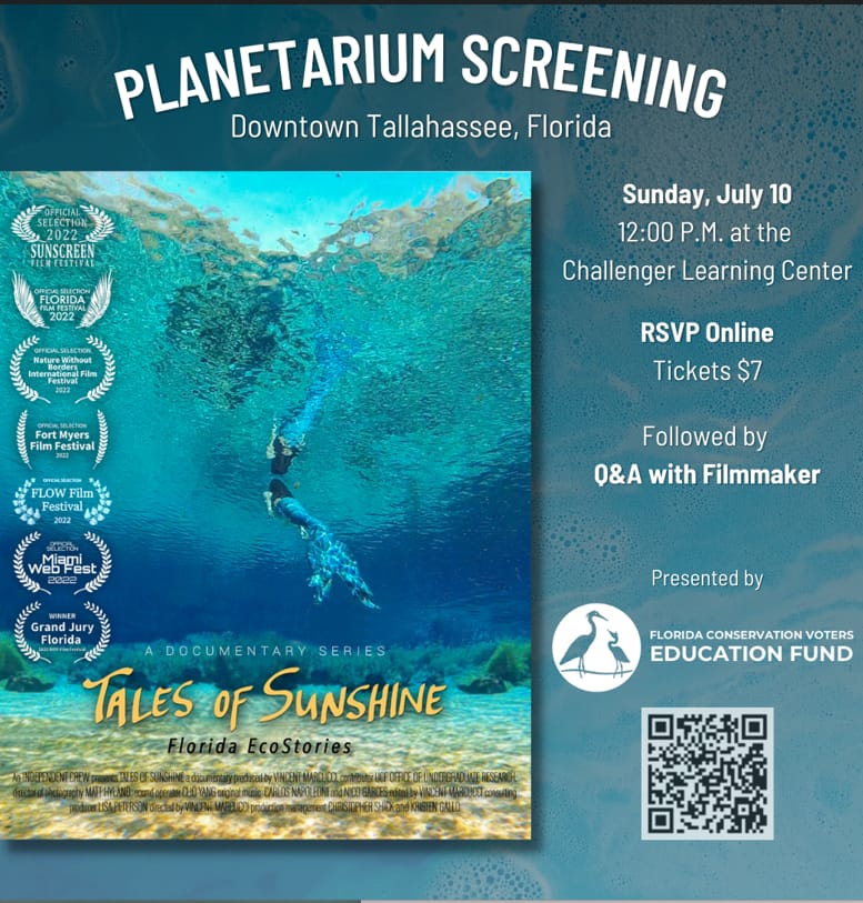 Marcucci film In: "Tales of Sunshine: Florida EcoStories" Will Be Shown In Tallahassee | Our Santa Fe River, Inc. (OSFR) | Protecting the Santa Fe River