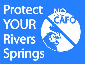 Chicken nocafo In: CAFOs Present Safety Issues As Well As Pollution Problems | Our Santa Fe River, Inc. (OSFR) | Protecting the Santa Fe River NO CAFO Lawn Signs_BlueChicken