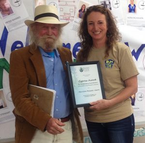 merrillee sierra award1 In: Sierra Club Office Open House at Rum 138, Oct. 8, 2016 | Our Santa Fe River, Inc. (OSFR) | Protecting the Santa Fe River merrillee-sierra award