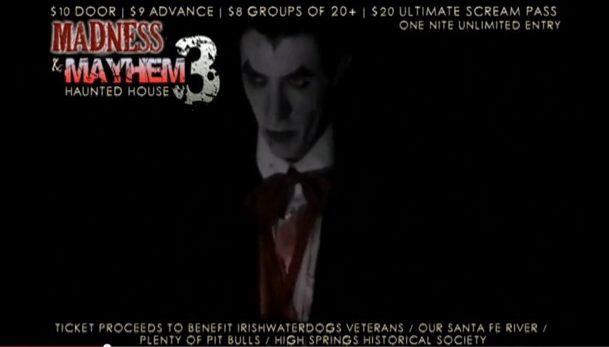 Dracula In: Final Chance, 7:30 - ? Halloween Night, Oct. 31, High Springs Haunt | Our Santa Fe River, Inc. (OSFR) | Protecting the Santa Fe River