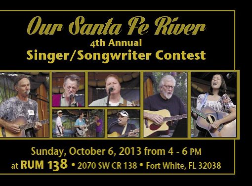 2013SongContestSlider In: OSFR Singer/Songwriter Contest is this Sunday...rain or shine! | Our Santa Fe River, Inc. (OSFR) | Protecting the Santa Fe River