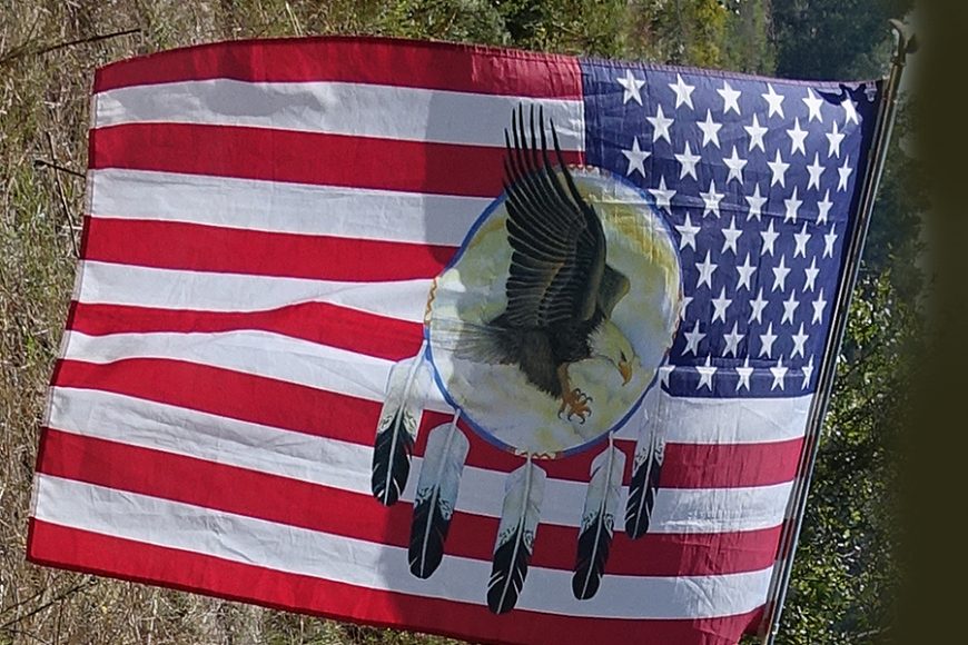 sacredcampflag2 In: Sacred Water Camp Going Strong | Our Santa Fe River, Inc. (OSFR) | Protecting the Santa Fe River