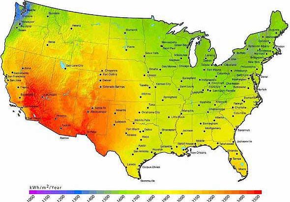 solar resources US. 590x415 In: Utilities Stymie Solar | Our Santa Fe River, Inc. (OSFR) | Protecting the Santa Fe River