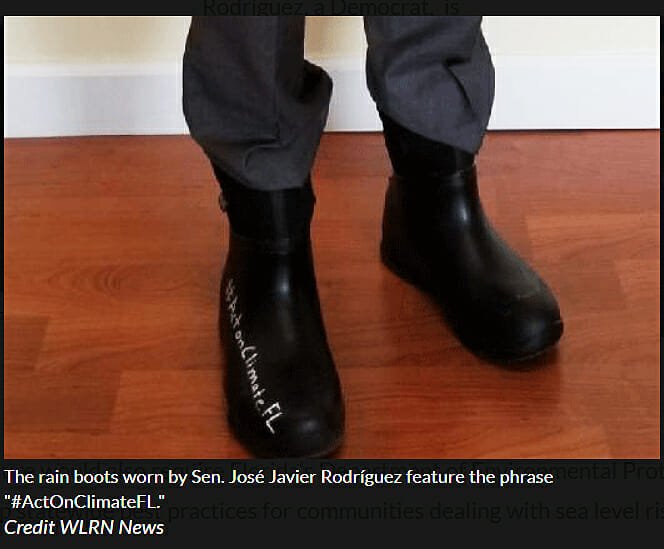rodruiguez boots In: Boots And A Bill: How A State Senator Aims To Unify Florida On Sea-Level Rise Projections | Our Santa Fe River, Inc. (OSFR) | Protecting the Santa Fe River