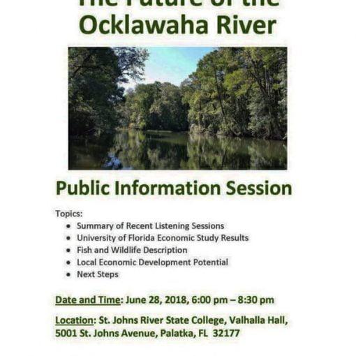 ocklawahaflyer In: The Future of the Ocklawaha River Public Information Session | Our Santa Fe River, Inc. (OSFR) | Protecting the Santa Fe River