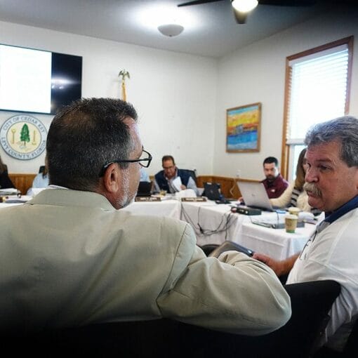 srwmdcedarikey hugh In: SWRMD Board Meeting in Cedar Key & Visit to UF/IFAS NCBS | Our Santa Fe River, Inc. (OSFR) | Protecting the Santa Fe River