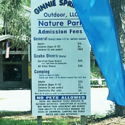 Ginnie prices In: Hundreds continue to visit Ginnie Springs amid COVID-19 outbreak | Our Santa Fe River, Inc. (OSFR) | Protecting the Santa Fe River