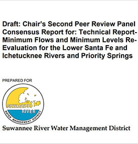 SRWMD 2nd peerFI2 In: MFL Peer Review Committee Still Finds problems | Our Santa Fe River, Inc. (OSFR) | Protecting the Santa Fe River