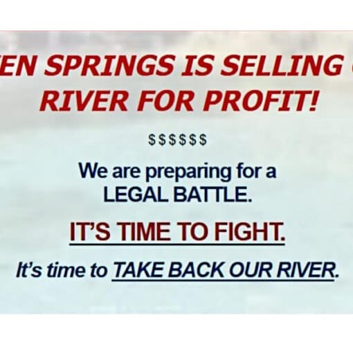 Seven Springs Popup 4 In: ACTION ALERT: IT'S TIME TO FIGHT | Our Santa Fe River, Inc. (OSFR) | Protecting the Santa Fe River