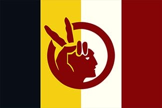 American Indian Movement flag In: Debra White Plume, Defender of Her Tribe, Is Dead at 66 | Our Santa Fe River, Inc. (OSFR) | Protecting the Santa Fe River