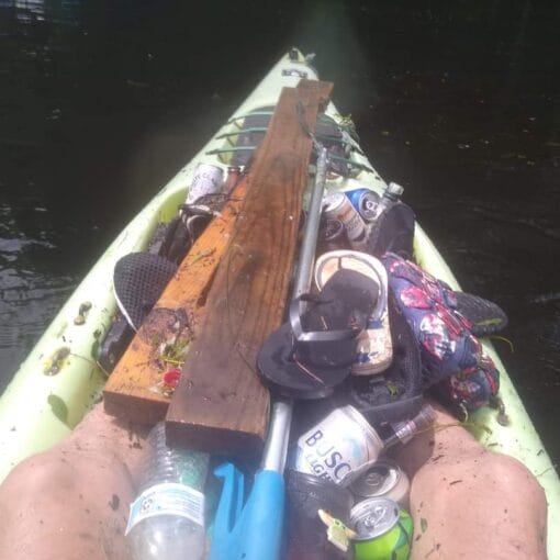 traviscleanuptrashcanoe In: Successful River Cleanup! | Our Santa Fe River, Inc. (OSFR) | Protecting the Santa Fe River