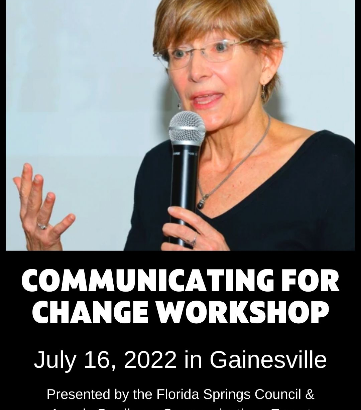 Angela Bradbery In: Communications Workshop on July 16, 2022 in Gainesville | Our Santa Fe River, Inc. (OSFR) | Protecting the Santa Fe River