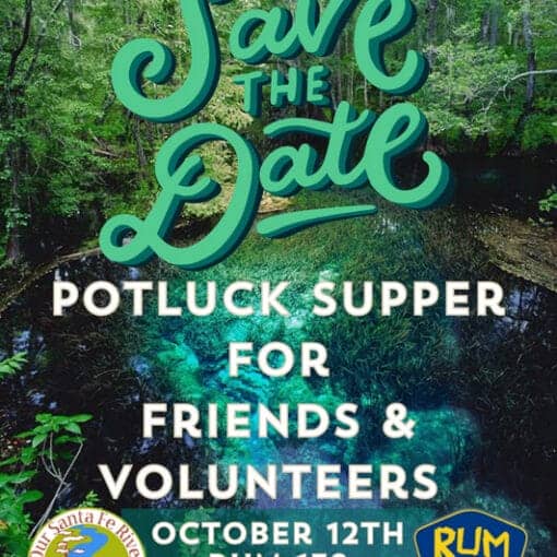 potluckimageMoran In: Join Us For a Potluck Supper At Rum 138, October 12, 2023 | Our Santa Fe River, Inc. (OSFR) | Protecting the Santa Fe River