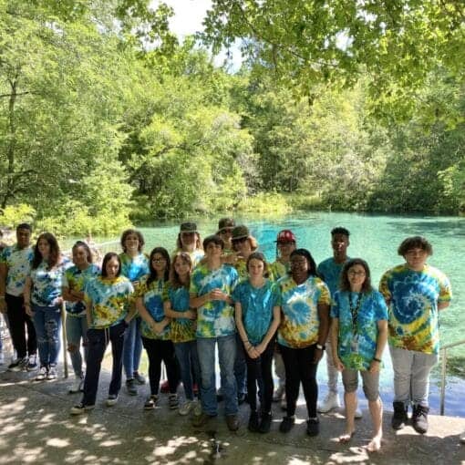 Ms. Spencer's environmental class at Fort White High School