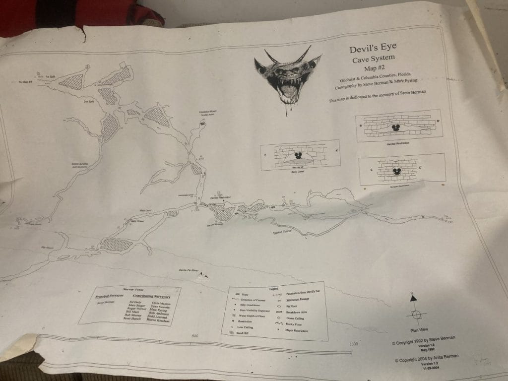 Devils Eye Cave System, Map #1-2