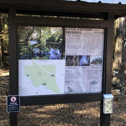 Little Awesome board In: Hike Little Awesome Preserve | Our Santa Fe River, Inc. (OSFR) | Protecting the Santa Fe River