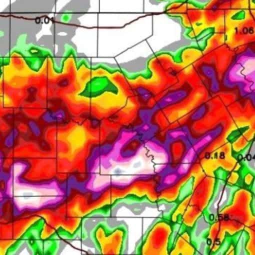Clip of Texas Hill Country on 7.12.25 @weathernerds
