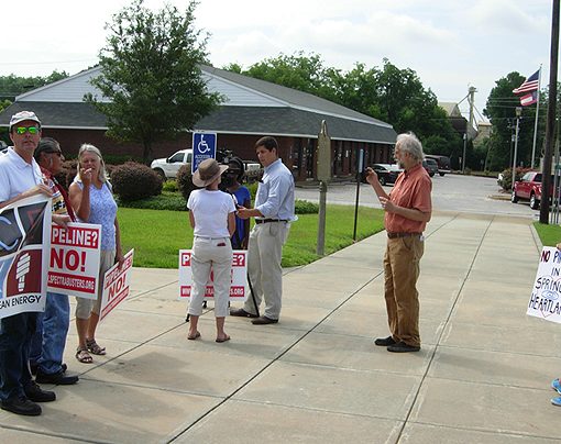 Leesburg6work In: See SpectraBusters Video and WALB TV News Coverage of Leesburg Protest, July 10, 2014 | Our Santa Fe River, Inc. (OSFR) | Protecting the Santa Fe River