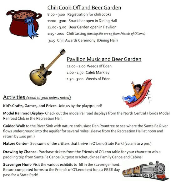 copyspringsschedule copy4 In: 2014 Chili Cook-Off and Spring Schedule March 29, 2014 | Our Santa Fe River, Inc. (OSFR) | Protecting the Santa Fe River